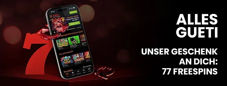 Casino777 Geburtstagsbonus mit 77 Freispielen