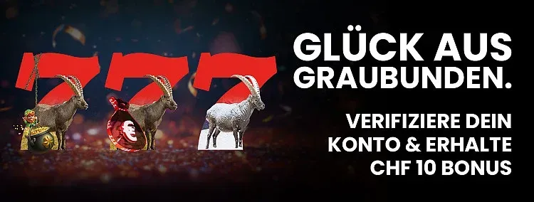 Casino777 Verifizierungsbonus über CHF 10